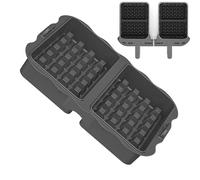 YNPQTDS Moule à gaufres, 2 couches, en silicone anti-adhésif, accessoire pour friteuse à air chaud, petit déjeuner, brunch du week-end