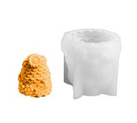 YNPQTDS Moule en silicone 3D en forme de peigne à miel, moule à bougie cylindrique en silicone, moule à savon à libération rapide, décoration d'intérieur, art en résine d'animal pour fondant et