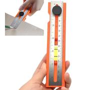 YNPQTDS Outil de Tracage pour Menuiserie | Règle de Mesure pour Travail du Bois,Gadget Ergonomique avec Tête Pivotante 360° pour Fabrication de Meubles et Transformation de Tôles