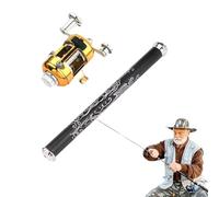 YNPQTDS Pêche télescopique, Cannes à pêche et moulinets combinés, Tige télescopique, Petite Barre de Poche | Équipement de déroulement à, Combinaison de tiges et de moulinets pour Thanksgiving