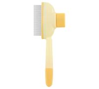 YNPQTDS Peigne à puces pour chats - Peigne de toilettage à dents en acier inoxydable - Détachant portable pour chiens de petite, moyenne et grande race, quotidien, chiot, petit bain, extérieur