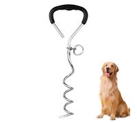 YNPQTDS Piquet de Jardin pour Chien, Piquet De Sol À Rotation Pour Attache De Chien, Accessoire Portable et Ergonomique pour Tente, Fournitures Multifonctionnelles pour Animaux de Jardin Camping Plage
