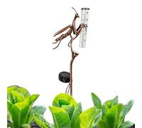 YNPQTDS Pluviomètre de jardin en fer Mantis Lampes solaires