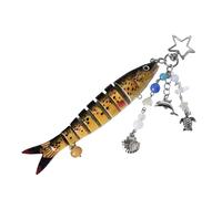 YNPQTDS Porte-clés amusant en forme de poisson | Porte-clés de pêche avec design en forme d'appât - Accessoire animal à collectionner, cadeaux originaux pour adultes pour anniversaire, fête des mères