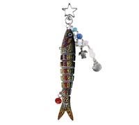 YNPQTDS Porte-clés amusant en forme de poisson | Porte-clés de pêche avec design en forme d'appât - Accessoire animal à collectionner, cadeaux originaux pour adultes pour anniversaire, fête des mères