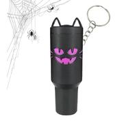 YNPQTDS Porte-clés en forme de tasse | Porte-clés d'Halloween avec étui à rouge à lèvres | Porte-clés décoratif pour femmes, étudiants, voyage, rétroviseur, sac à main, sac à main, portefeuille