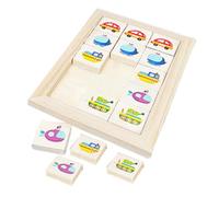 YNPQTDS Puzzles en Blocs | Jouet Éducatif avec Design Cartoon | Casse-Tête en Bois pour Le Développement Logique - pour La Famille La Salle De Classe La Maternelle L'Entraînement Le Développement