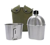 YNPQTDS Réchaud de camping, gobelet portable robuste avec gourde et étui de protection, casserole légère et portable avec accessoires et boîte à sandwich pour la randonnée, le sport, les activités de