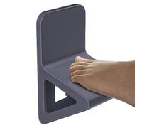 YNPQTDS Repose-pieds pour rasoir de douche 16 x 9 x 9,7 cm - En ABS - Triangulaire - Aide aux jambes - Portable - Sans perçage - Stable - Pour douche, hôtel, salle de bain