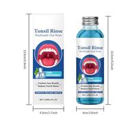 YNPQTDS Rince-Bouche - Liquide Rafraîchissant l'| Bain De Bouche Sensible 120ml pour Bouche Sèche, Mauvaise, Soins Gingivaux, Adultes, Maison et Nuit