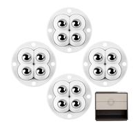 YNPQTDS Rouleaux électroménagers - Poulie de roulette de type mini pâte rotative 4 pièces - Roues pivotantes universelles pour meubles de de bacs, poulie d'appareils électroménagers pour cuisine
