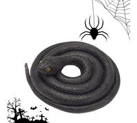 YNPQTDS Serpents jouet, aspect réel, serpent réaliste, 31,5 pouces, jouets à caresser pour l'intérieur et l'extérieur pour le poisson d'avril pour Halloween, gags et accessoires effrayants