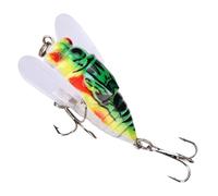 YNPQTDS Simulation d'appâts de pêche, faux leurres de cigales, leurres réalistes avec son | Leurre de leurre pour eau douce, accessoires pour eau douce, eau salée