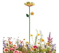 YNPQTDS Station d'abreuvement des Abeilles,Bain d'oiseaux en Forme Florale avec Mangeoire pour Jardin,Station d'abreuvement des Papillons - Arrière-Cours, Patio, pelouse, jardinière, Ferme, Balcon