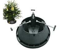 YNPQTDS Support d'arbre de Noël - avec 3 vis de réglage - Fonction réservoir d'eau - pour artificielles, Jardin, fête, extérieur