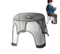 YNPQTDS Tabouret de Salle de Bain Transparent | Imperméable et antidérapant | Transparent pour Salle de Bain, Chevet, Espace de Douche, Banc d'angle, siège, Baignoire