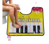 YNPQTDS Tapis De Sol De Piano pour Toilettes, Pieds Amusants Clavier De Musique Tapis De Piano Tapis De Sol Magique pour Toilettes, Tapis De Sol pour Toilettes À Clavier Musical, Piano De Sol Musical