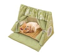 YNPQTDS Tente Tipi pour Chat,Tente Maison Grotte pour Chat | Confortable Nid Dôme avec Tapis Rafraîchissant Amovible pour Petits Animaux Chats Chiens Lapins Appartement Salon Chambre Espace Jeu
