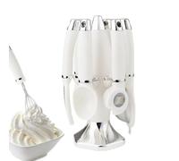 YNPQTDS Ustensiles de cuisine, ensemble d'accessoires de cuisine avec support, éplucheur, décapsuleur, coupe-œufs, pour la préparation des aliments, la pâtisserie, le camping, les vacances, les fêtes