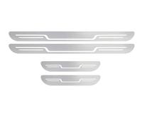 YNQP Lot de 4 Voiture Acier Inoxydable Plinthes Plaques de Protection en Seuil de Porte, pour Ford Kuga 2 (II) C520 I 2012-2019 Accessoires de Style,C