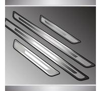 YNQP Lot de 4 Voiture Acier Inoxydable Plinthes Plaques de Protection en Seuil de Porte, pour Tiguan II 2020-2023 Accessoires de Style,B