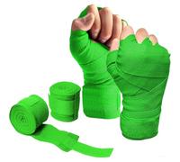 YNR Bandages de boxe avec fermeture extra large, protège-poignet pour homme, femme, enfant, idéal pour MMA, boxe, entraînement, gym, fitness (vert)
