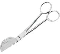 YNR Ciseaux de broderie à la machine à broder à la main gauche en acier allemand de qualité supérieure, petite pointe tranchante pour des points de précision optimale, travaux manuels, couture, argent