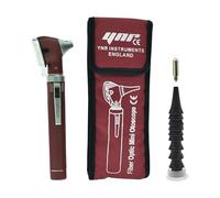 YNR England F.O Mini Otoscope Auriscope Fibre Optique Ent Diagnostic Médical Examen Gp Marquage Ce Approuvé - Bordeaux