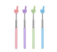 YNR Lot de 4 pointeurs de doigts extensibles, mini pointeurs rétractables pour enseignants, enseignants, conférences, conférences, conférences