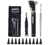 YNR Mini otoscope de diagnostic grossissant - Lumière directe à DEL, extracteur de cérumen, outil sain pour les oreilles, médecins, infirmières, adultes, enfants, bébés et animaux âgés | (Noir)