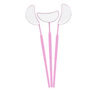 YNR Miroir d'inspection de cils en forme de lune - Outil d'extension de cils - Ensemble unique (Rose)