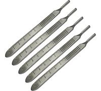 YNR Poignée de scalpel n° 4 compatible avec différentes lames standard - chirurgical, signe, artisanat, fabrication de cartes, podologie, dentaire (2 poignées)