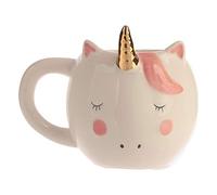Ynredee Cute 3D Licorne Tasse À Café, Tasses À Café en Céramique De Cheval d'arc-en-Ciel, Cadeau De Licorne Drôle pour Fille Et Femmes, Idée De Cadeau De Noël (White)
