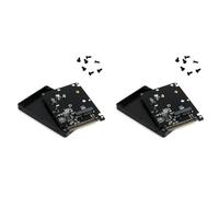 Ynusgeyx 2X Adaptateur MSATA vers 2,5 Pouces 44PIN IDE HDD SSD Carte Adaptateur Convertisseur MSATA vers PATA avec Étui