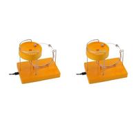 Ynusgeyx 2X Art Mouvement Perpétuel Machine Art Motion Inertial Metal Automatique Jumping Table Toy Jaune