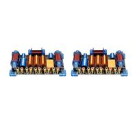 Ynusgeyx 2X Diviseur de Fréquence Haute Puissance 1 Aigu, 1 Médium, 2 Graves, Filtre de Haut-Parleur 3 Voies 2300 W Haute Puissance pour Haut-Parleur 15 Pouces et 18 Pouces