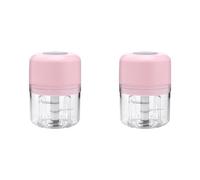 Ynusgeyx 2X Mini Hachoir Électrique Rechargeable, Robot Culinaire, Agitateur C