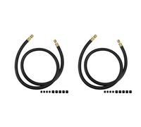 Ynusgeyx 2X Tuyau de Réfrigérant à Haut Débit, Noir, 1,8 M, Diamètre 1/2 Po, Raccord 3/8 Pouces à 1/4 Pouces