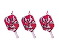 Ynusgeyx 3X Décorez Les Couloirs avec Une Décoration de Pickleballs pour Noël, Cadeau Parfait pour Les Amateurs de Pickleball, Cadeau Spécial et