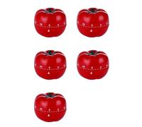 Ynusgeyx 5X 1-60Minute 360 Degres Mode Mignon Cuisine Interieure Tomate Pratique Compte A Rebours Minuteur Mecanique