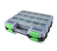 Ynusgeyx Boîte D'Organisateurs D'Outils Polyvalents avec 34 Compartiments Conteneur de Rangement Matériel pour Vis pour Noix Attaches Petites Pièces