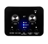 Ynusgeyx Carte de Son Changeur de Voix Microphone de Carte Son Externe avec Effets Sonores Électroniques Externes pour Les Téléphones Mobiles et Les Ordinateurs