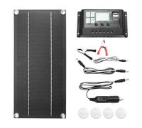 Ynusgeyx CHARGEUR de PANNEUR SOLAIRE MONOCRALLINS 12W KIT CONTRÔLEUR 600W 100A pour RV Caravan