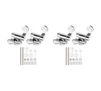 Ynusgeyx Charnière de Siège de Toilette 2 Paire Charnières de Remplacement en Acier Inoxydable pour Toutes Couvercles de Siège de Toilette, Raccords de Siège de Toilette à Fermeture
