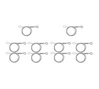 Ynusgeyx Kit de de Suspension pour Tableau 10 Pièces, Acier Inoxydable de 2M X Φ1,5Mm avec Crochet Réglable en et Crochet de Moulage de Rail