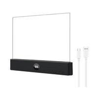 Ynusgeyx Lampe de Lecture Plate Rechargeable à LED Transparentes Intelligente avec Minuterie Intensité Réglable et Protection des Yeux Idéale pour Lecture au Lit Voyage ou en Atelier B