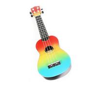 Ynusgeyx Ukulélé Soprano 21 Pouces en Bois, Guitare Hawaïenne pour Étudiants et Enfants, Arc-En-Ciel