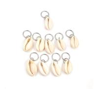 YNuth 10pcs Perles Dreadlocks Clips Cheveux Coiffure Accessoire (coquillage argenté)