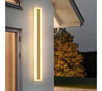 YNVIOZM Applique Murale D'extérieur Longue De 15,7 À 47,2 Pouces, Luminaires Extérieurs À LED 3000K, Éclairage Mural Linéaire, Lumière De Porche Longue De 3000K pour Maison, Garage, Porte D'entrée