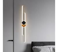 YNVIOZM Applique Murale Moderne À Longue Bande, Applique Murale Linéaire À LED À Intensité Variable avec Télécommande, Luminaire Mural De Décoration Intérieure, Applique Murale Minimaliste pour Salon